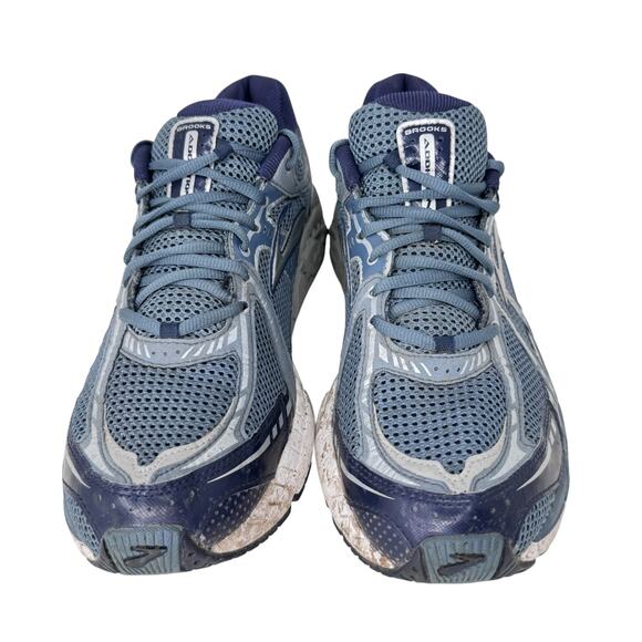 Brooks Addiction 11 Running Shoes Mens Size 13 Blue Mesh Logo Low Top Lace Up - Picture 4 of 9